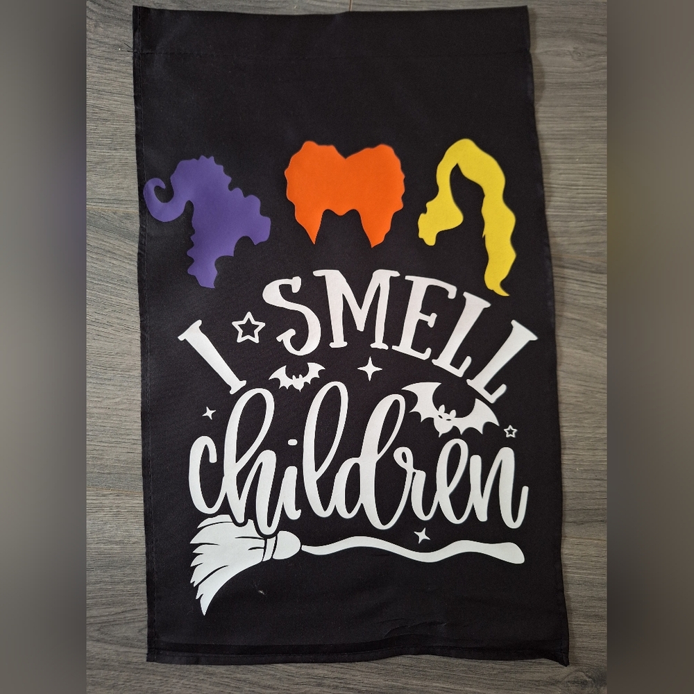 Halloween Witch Themed Garden Flag